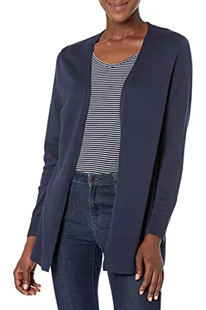Amazon Cardigan Leggero Aperto sul Davanti (Disponibile in Taglie Forti) Donna, , 5XL Plus