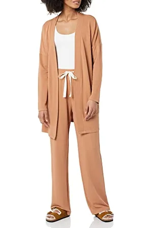 Amazon Cardigan Leggero e Comodo Aperto sul Davanti Donna, , XXL