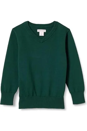 Amazon Maglione con Scollo a v in Cotone in Stile Uniforme Unisex Bambini e Ragazzi, , 2 Anni
