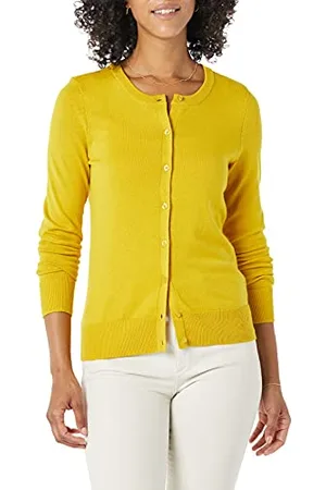 Amazon Cardigan Girocollo Leggero (Taglie Forti Disponibili) Donna, , M