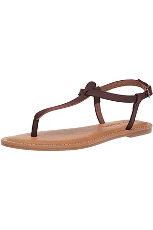 Amazon Sandalo Infradito Casual con Cinturino Alla Caviglia Donna, , 38.5 EU