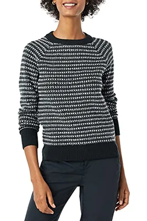 Amazon Maglione Girocollo Morbido con Motivo Fairisle Donna, , S