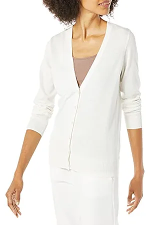 Amazon Cardigan Leggero Girocollo (Disponibile in Taglie Forti) Donna, , XL