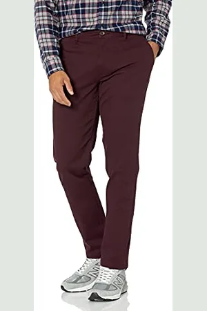 Amazon Pantaloni Chino Elasticizzati Casual vestibilità Skinny Uomo, , 36W / 33L