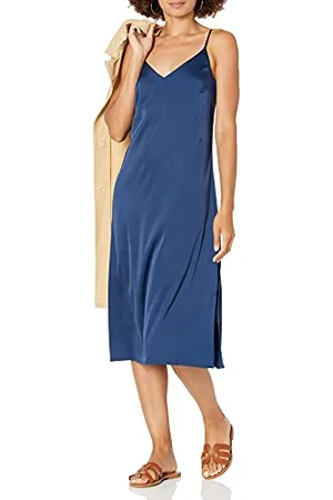 THE DROP Ana Silky - Vestito con scollo a V da Donna, , XXL Plus