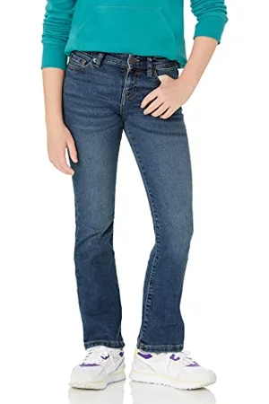 Amazon Jeans con Fondo a Zampa Elasticizzati Aderenti Bambine e Ragazze, , 7 Anni Plus