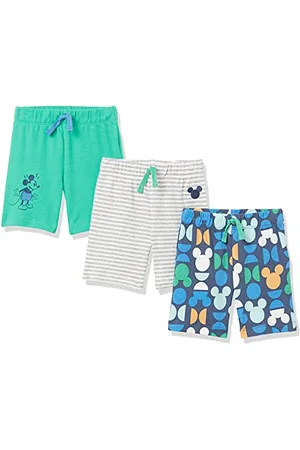 Amazon Disney | Marvel | Star Wars Pantaloncini Bimbo, Pacco da 3, , 0 Mesi