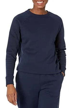 Amazon Felpa Girocollo A Maniche Lunghe dalla vestibilità Comoda (Disponibile in Taglie Forti) Donna, , M