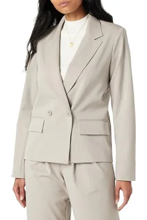 THE DROP Liza Relaxed Double-Breasted Blazer, , 3XL Plus