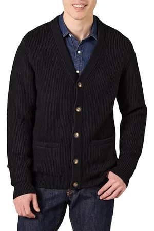 Amazon Cardigan Morbido a Maniche Lunghe Uomo, , S