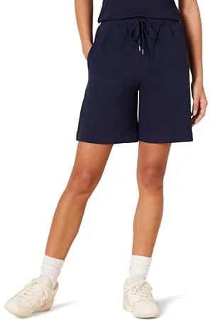 Amazon Bermuda a Vita Media in Pile (Disponibili in Taglie Forti) Donna, , XS