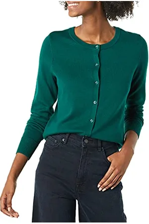 Amazon Cardigan Girocollo Leggero (Taglie Forti Disponibili) Donna, , XL