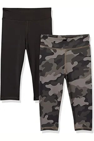 Amazon Leggings in Stile Capri da Allenamento Bambine e Ragazze, Pacco da 2, , 8 Anni
