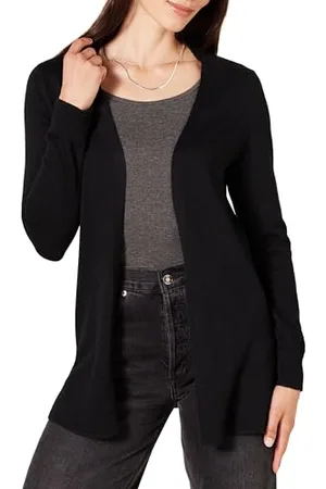 Amazon Cardigan Leggero Aperto sul Davanti (Disponibile in Taglie Forti) Donna, , 5XL Plus