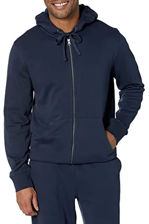 Amazon Felpa con Cappuccio e Cerniera Integrale a Maniche Lunghe in Spugna Francese (Disponibile nelle Taglie Big & Tall) Uomo, , XL