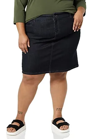 Amazon Gonna Classica a 5 Tasche in Denim (Taglie Forti Disponibili) Donna, , 52 Plus