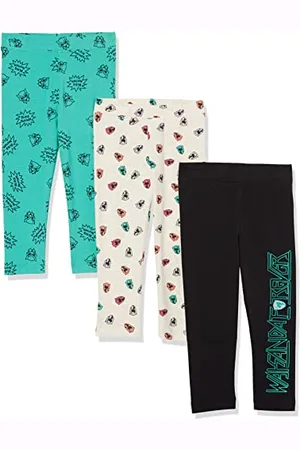 Amazon Disney | Marvel | Star Wars | Frozen | Princess Leggings Bambine e Ragazze, Pacco da 3, , 4 anni