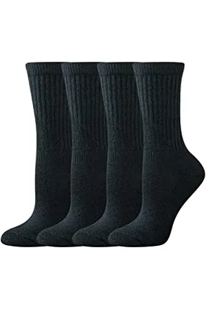Amazon Calzino da Lavoro ad Alte Prestazioni in Cotone ammortizzato Donna, 4 Paia, , 36-39.5
