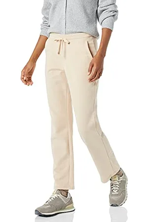 Amazon Pantaloni Sportivi in Pile a Gamba Dritta vestibilità Regular (Disponibili in Taglie Forti) Donna, , XXL