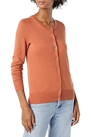 Amazon Cardigan Girocollo Leggero (Taglie Forti Disponibili) Donna, , M