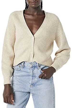 Amazon Cardigan Blouson a Coste Morbido al Tatto Donna, , S
