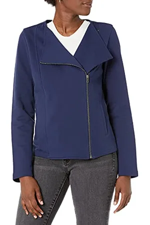THE DROP @caralynmirand Giubbotto da Biker a Maniche Lunghe in Maglia da Donna, , 5XL Plus