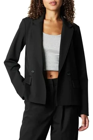 THE DROP Liza Relaxed Double-Breasted Blazer, , XXL Plus