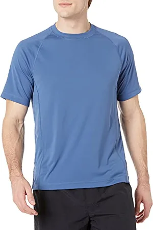 Amazon Maglietta da Nuoto UPF 50 Aderente A Maniche Corte e Ad Asciugatura Rapida Uomo, , XS