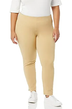 Amazon Pantaloni alla Caviglia Aderenti ed Elasticizzati con Cerniera Laterale Donna, , 42