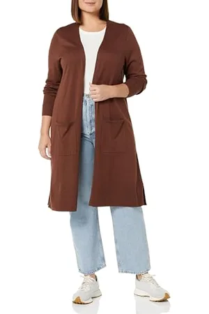 Amazon Cardigan Lungo Leggero (Taglie Forti Disponibili) Donna, , XL Plus