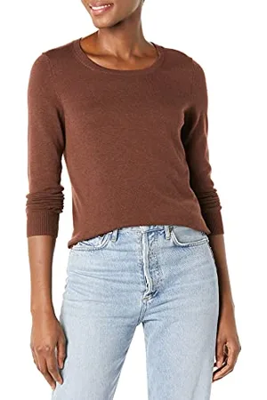 Amazon Maglione Girocollo Leggero A Maniche Lunghe (Taglie Forti Disponibili) Donna, , L