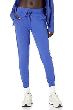 Amazon Pantaloni della Tuta Elasticizzati Tecnici Spazzolati (Taglie Forti Disponibili) Donna, , XL Plus