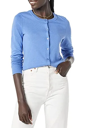 Amazon Cardigan Girocollo Leggero (Taglie Forti Disponibili) Donna, , S
