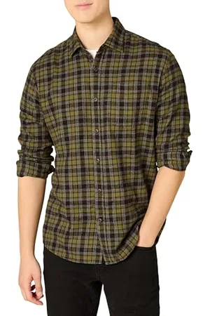 Amazon Camicia in Flanella a Maniche Lunghe (Disponibile in Taglie Extra Forti) Uomo, , XXL