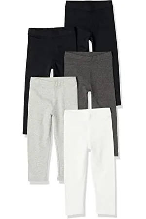 Amazon Leggings Bambine e Ragazze, Pacco da 5, , 9 Anni