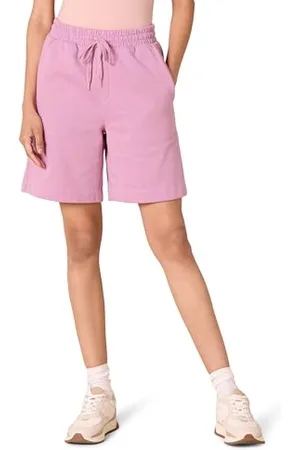 Amazon Bermuda a Vita Media in Pile (Disponibili in Taglie Forti) Donna, , XXL