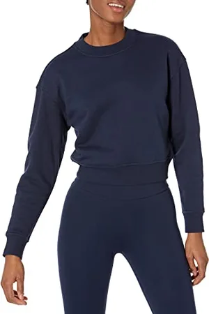 Amazon Felpa Corta con Spalle scivolate (Disponibile in Taglie Forti) Donna, , 5XL Plus
