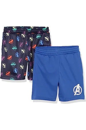 Amazon Disney | Marvel | Star Wars Pantaloncini Sportivi in Tessuto a Rete Bambini e Ragazzi, Pacco da 2, , 8 Anni