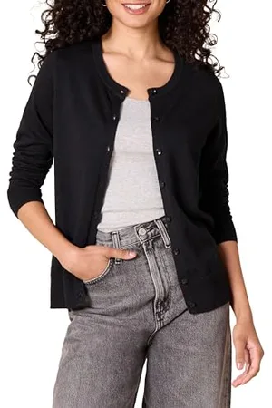 Amazon Cardigan Girocollo Leggero (Taglie Forti Disponibili) Donna, , 3XL Plus