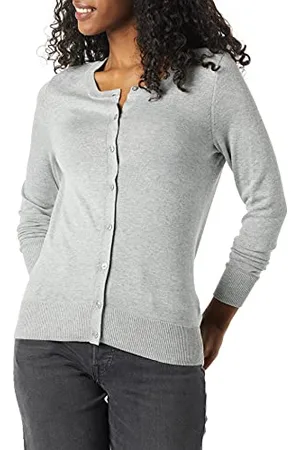 Amazon Cardigan Girocollo Leggero (Taglie Forti Disponibili) Donna, , S