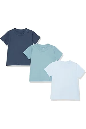 Amazon Maglietta a Maniche Corte in Cotone Biologico (precedentemente Amazon Aware) Unisex Bimbi, Pacco da 3, , Prematuro