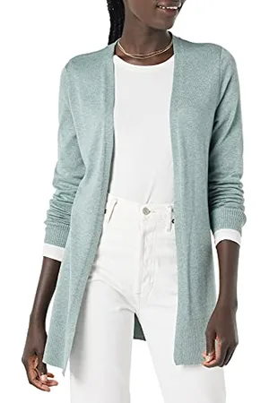 Amazon Cardigan Leggero Aperto sul Davanti (Disponibile in Taglie Forti) Donna, , M