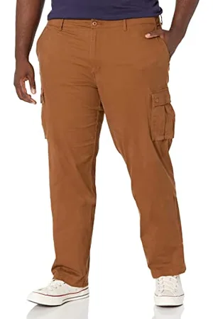 Amazon Pantaloni cargo elasticizzati dal taglio dritto (disponibili nelle taglie Big & Tall) Uomo, , 33W / 29L