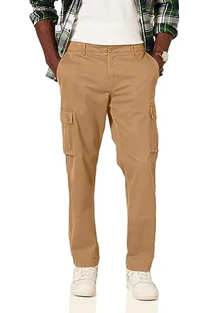 Amazon Pantaloni cargo elasticizzati dal taglio dritto (disponibili nelle taglie Big & Tall) Uomo, , 42W / 30L