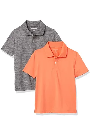 Amazon Polo Sportive da Allenamento Bambini e Ragazzi, Pacco da 2, , 10 Anni