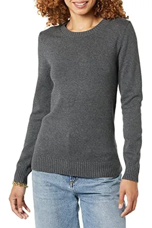 Amazon Maglione A Girocollo in 100% Cotone (Disponibile in Taglie Forti) Donna, , XL