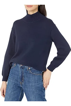 Amazon Maglione in Cotone con Scollo a V (Disponibile in Taglie Forti) Donna, , L