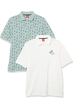 Amazon Disney | Marvel | Star Wars Polo in piqué di Cotone vestibilità Regolare Uomo, Pacco da 2, , XL