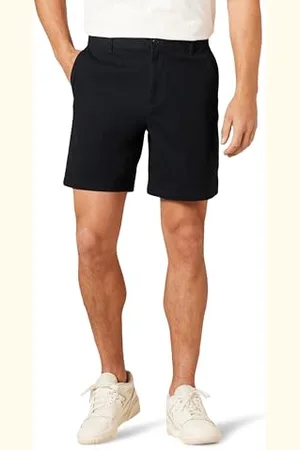 Amazon Pantaloncini Chino Elasticizzati, Comodi e Aderenti da 18 cm Uomo, , 33W