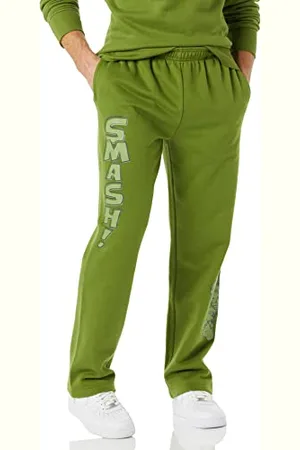 Amazon Disney | Marvel | Star Wars Pantaloni Sportivi in Pile (Disponibili in Taglie Extra Forti) Uomo, , 3XL Plus